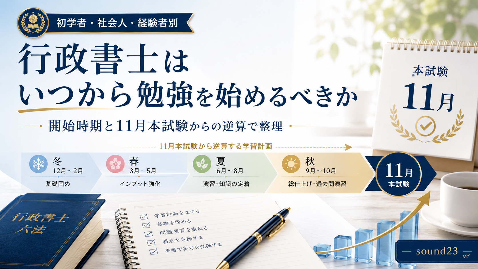 行政書士の勉強はいつから始めるべきか